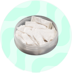 Container of nicotine pouches